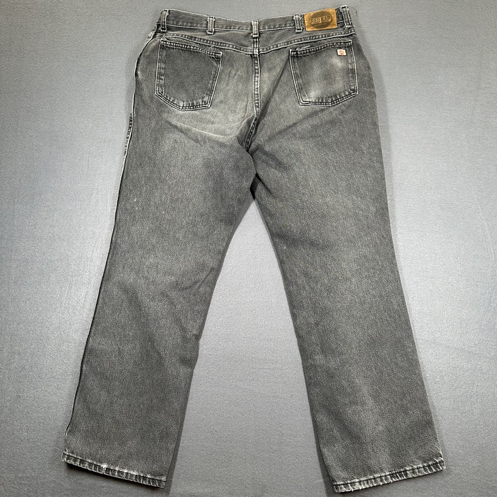 Vintage Y2K Red Kap Jeans Mens Gray Denim Straight Leg Relaxed Fit 5-Pockets - Picture 2 of 9